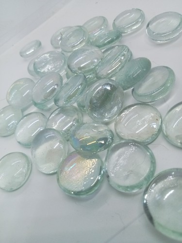 Kilo clear glass pebbles - kilo,