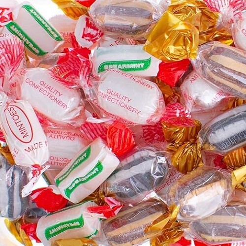Assorted mints wrapped mint - -,