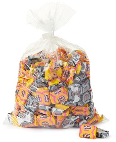 Fruit salad and black jacks - and,