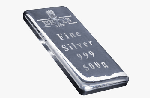 Betts silver bullion 500g - bullion, .999