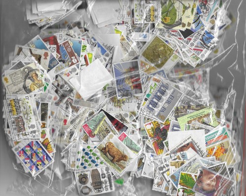 Kilo used mix stamps - gb,