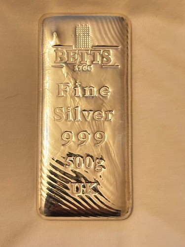 Betts silver bullion - betts, 500g