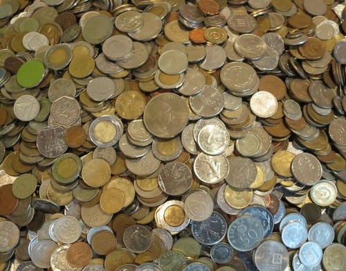 Kilo mixed world coins - 10,